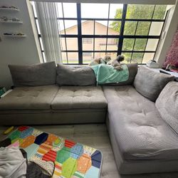 Pick Up This Week ! Sectional Couch | Sofa Bed - Clean Home With Pets