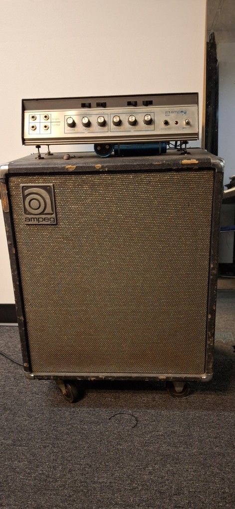 1970 Ampeg BT15 Flip Top Bass Amplifier