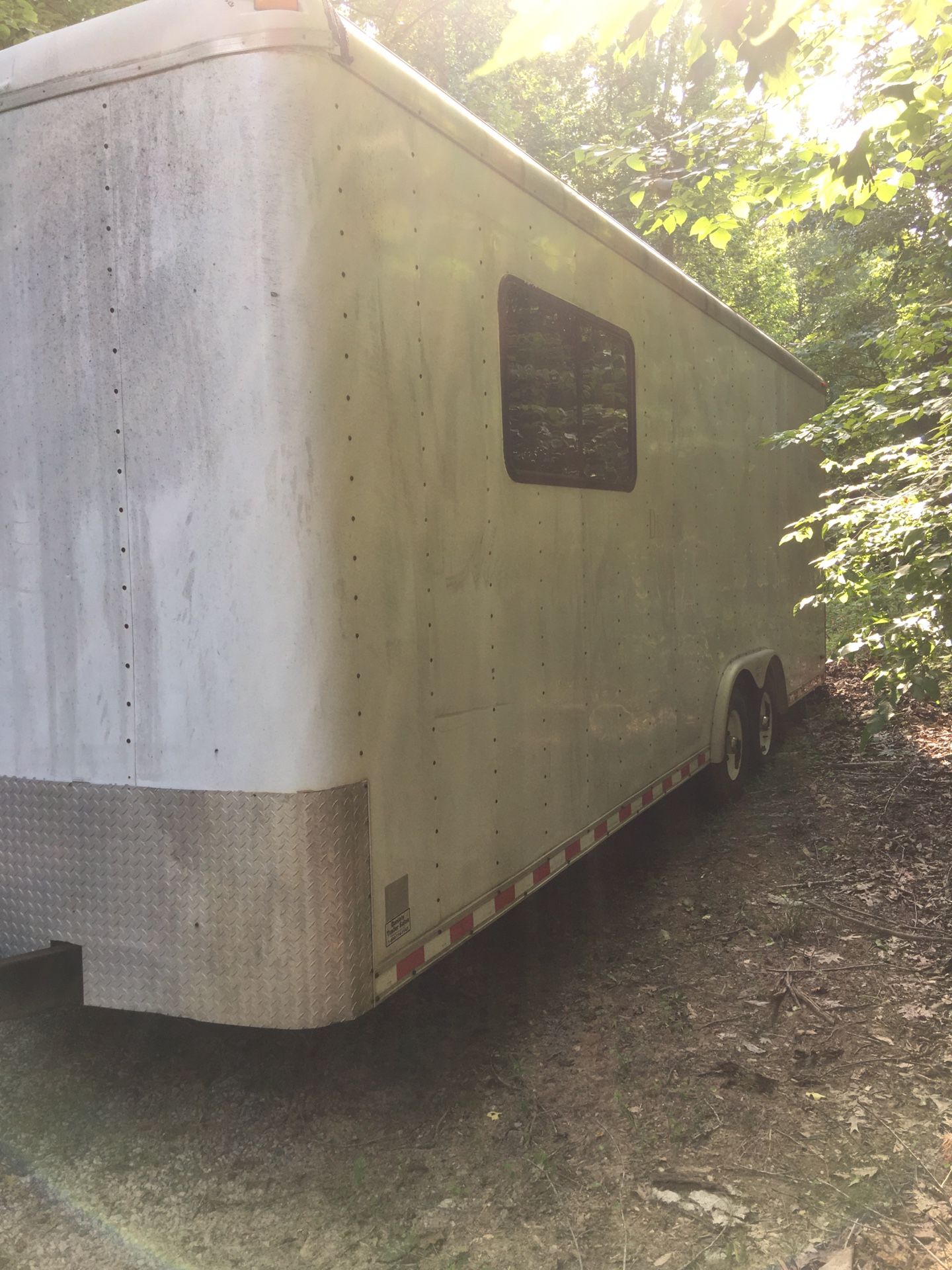 2002 Pace 24’ enclosed trailer ramp door