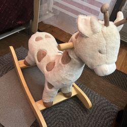 Giraffe Plush Nursery Rocker