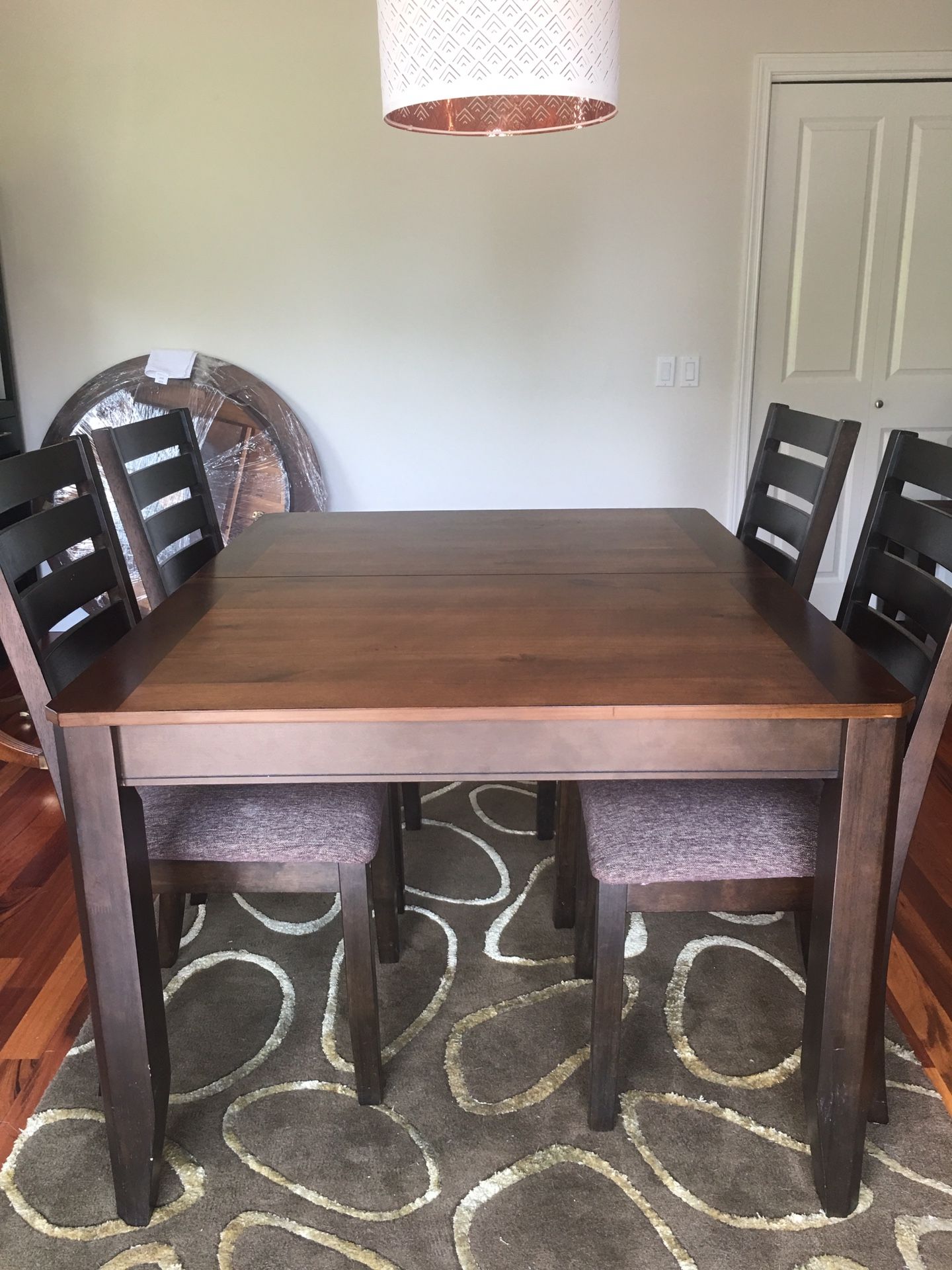 Dining table and chairs