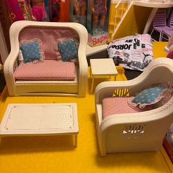 Barbie Wicker Patio Furniture Set