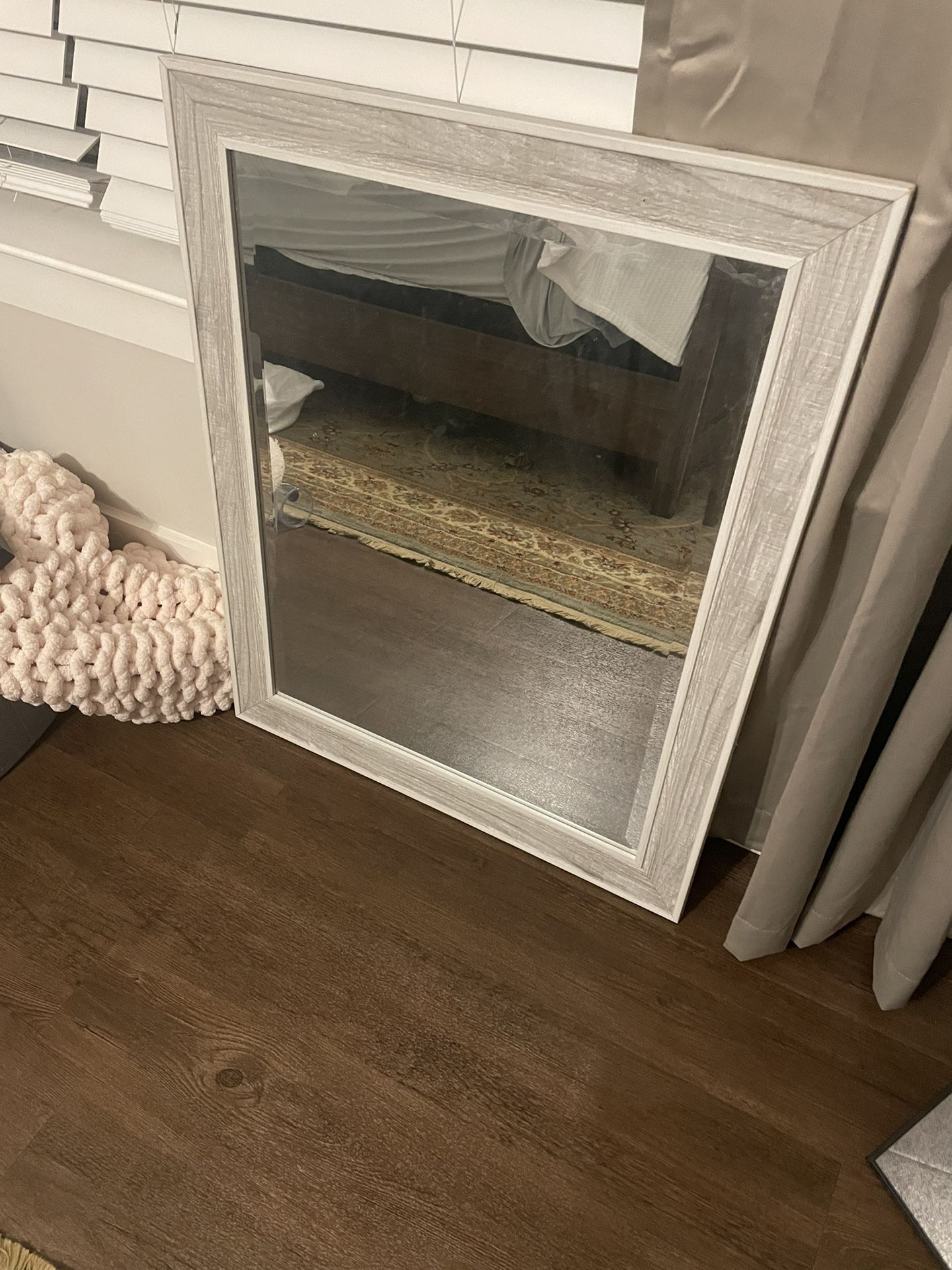 Grey washed Wall Mirror