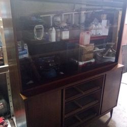 Mid Century China Hutch Okay