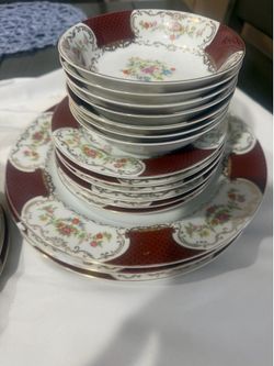 Vintage Japanese dinner set