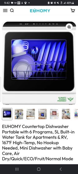 DW-01 compact portable dishwasher