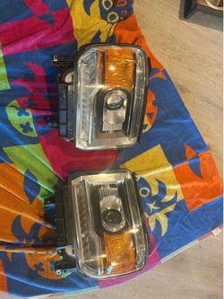 2015 GMC sierra 1500 oem headlights with led
