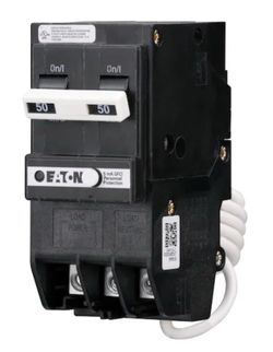 Eaton 50-amp 2 -Pole GFCI Circuit Breaker NEW