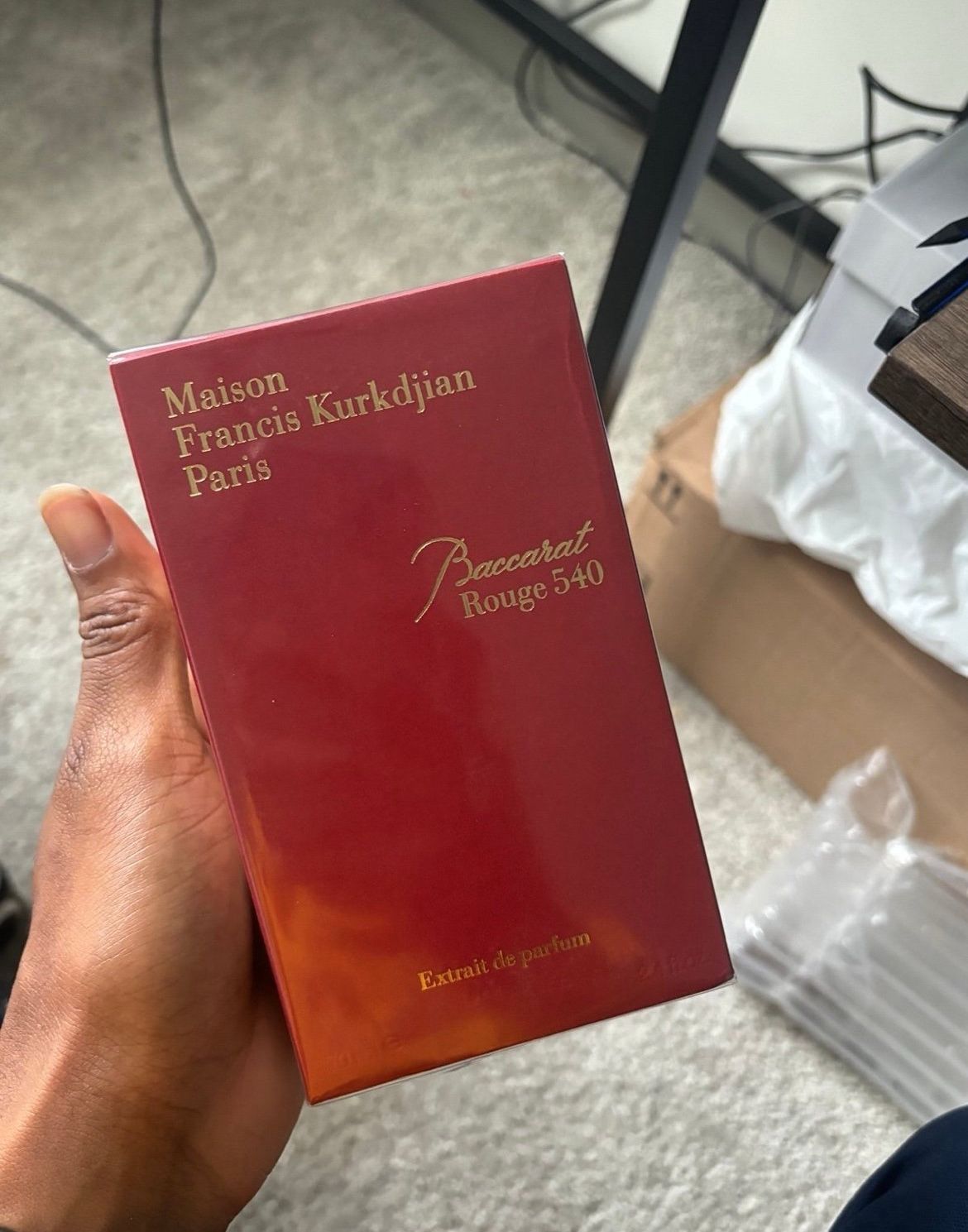 Baccarat rouge 540 extrait unisex fragrence cologne and perfume