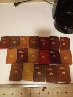 Vintage 1900 mini leather William Shakespeare books by nickerboker.