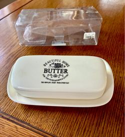 NEW! Farm Style Ceramic Butter Dish