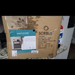 Sorbus Nightstand 1-Drawer Shelf Storage- Bedside Furniture & Accent End