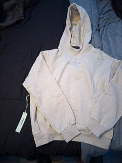 Essentials Hoodie Color Cream/grey Hope U Enjoy