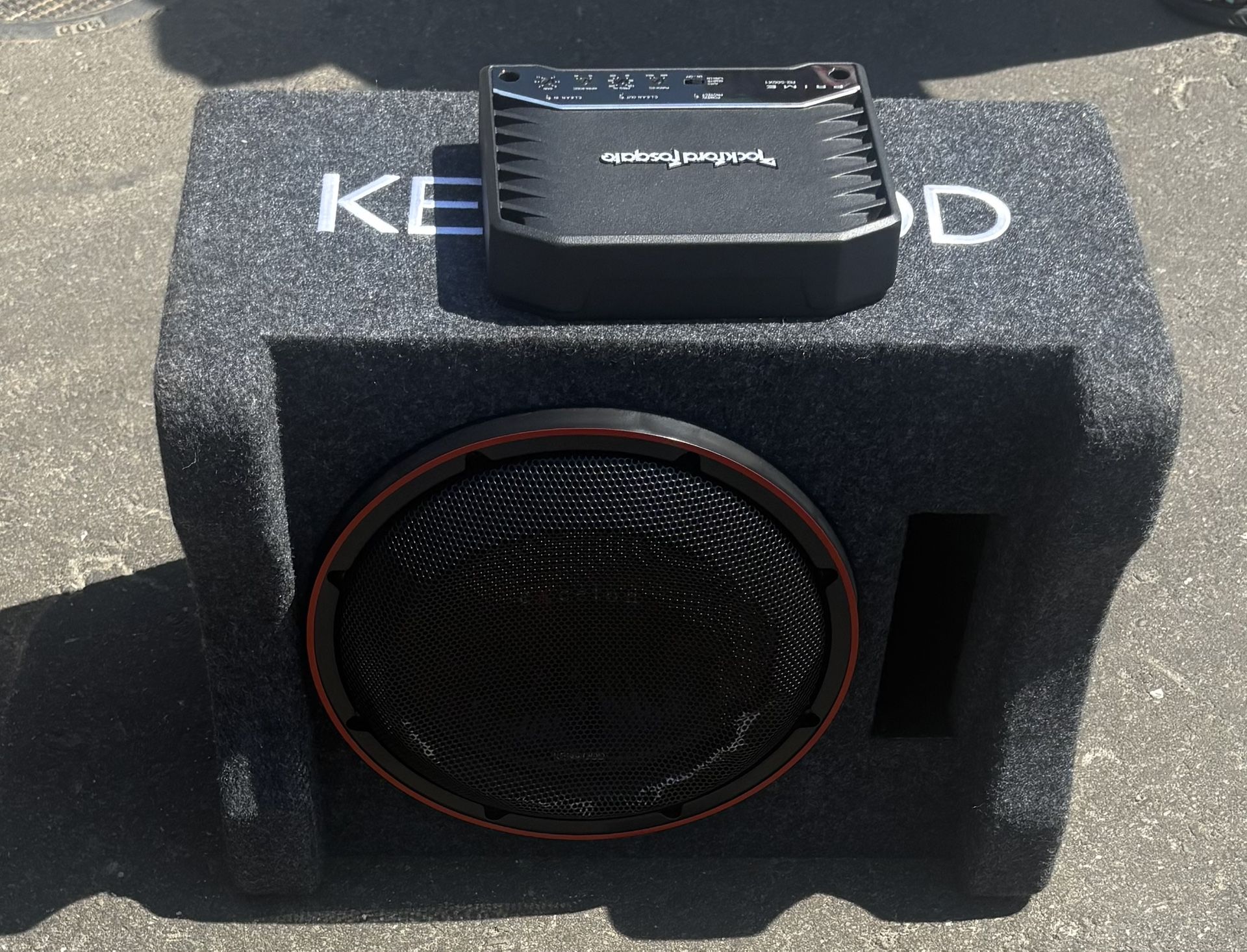 Kenwood Excelon And Rockford Fosgate Subwoofer Amplifier