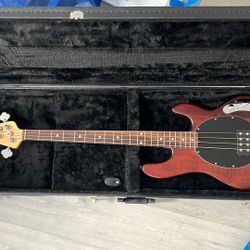 Stingray Bass Sterling By Music Man SUB Series With Road Runner Case