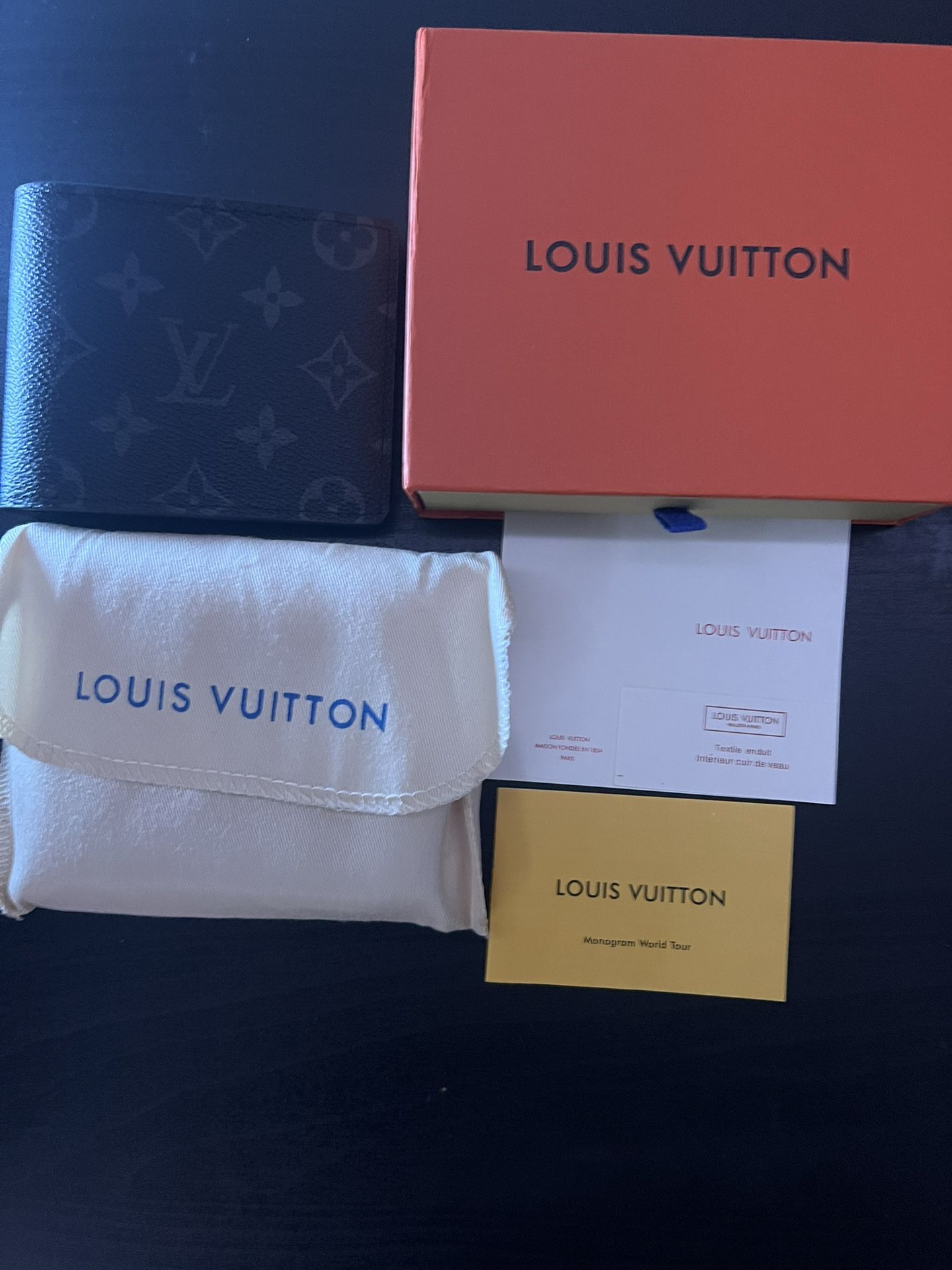 Black Louis Vuitton Monogram Wallet
