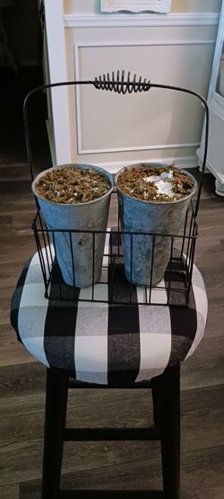 Galvanized Vases