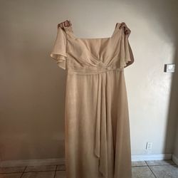 Bridesmaid dress champagne color