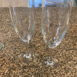 Set Of Two Champagne Flutes