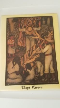 2 Diego Rivera tile printed art pieces