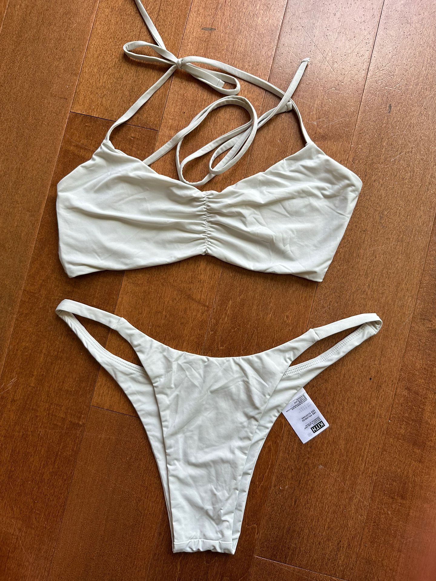 KITH Belle bikini top (M) & Nissi bikini bottom (L) - white