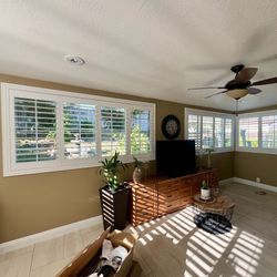Custom Plantation Shutters for all types of windows, sliding doors, and closets. Persianas de Madera. BEST PRICES. Install Included. 951-573-2560