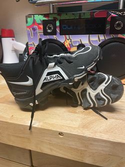 Youth Black Nike Alpha Football Cleats