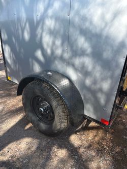 2026 5 x 6 plus v nose enclosed trailer