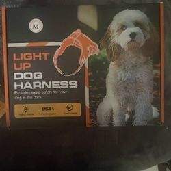 light up Dog harness (M)