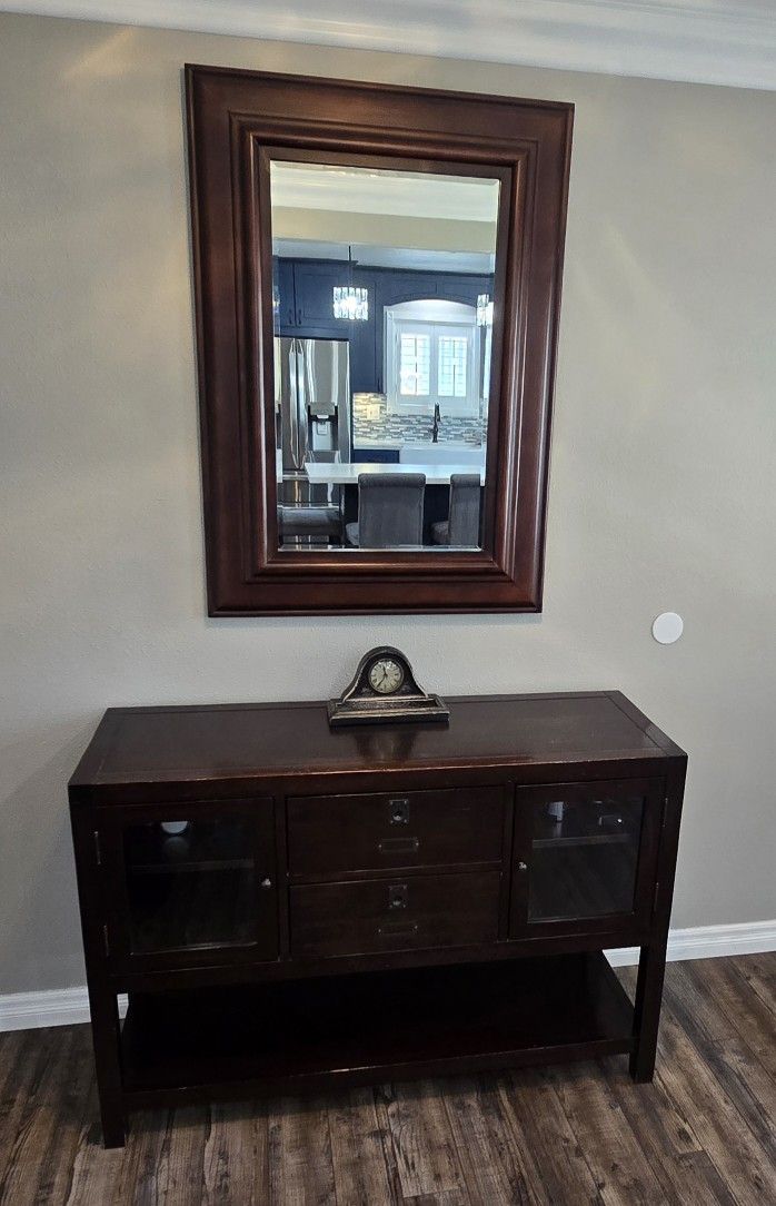 Pottery Barn Console and Mirror $500 OBO