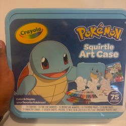 Crayola Pokémon Squirtle Coloring Art Case (71+ pcs), Kids Art Set. New sealed!