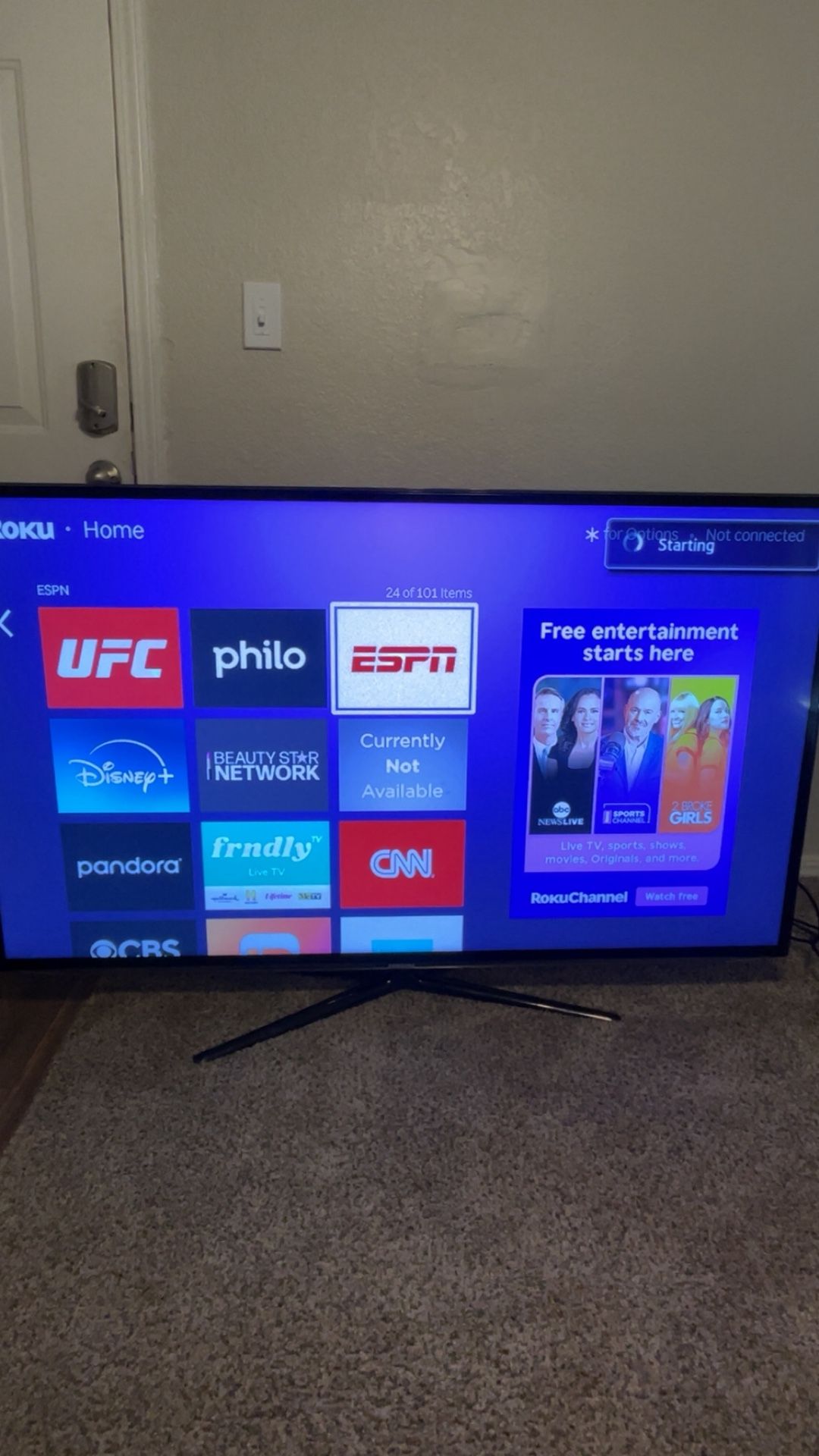 Samsung LED 65” inch smart Tv