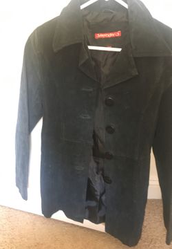 Black leather jacket