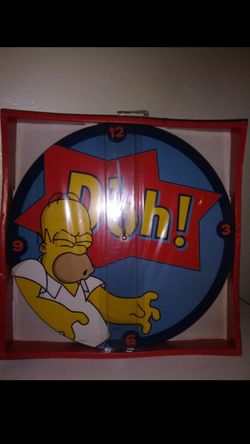 Simpsons clock