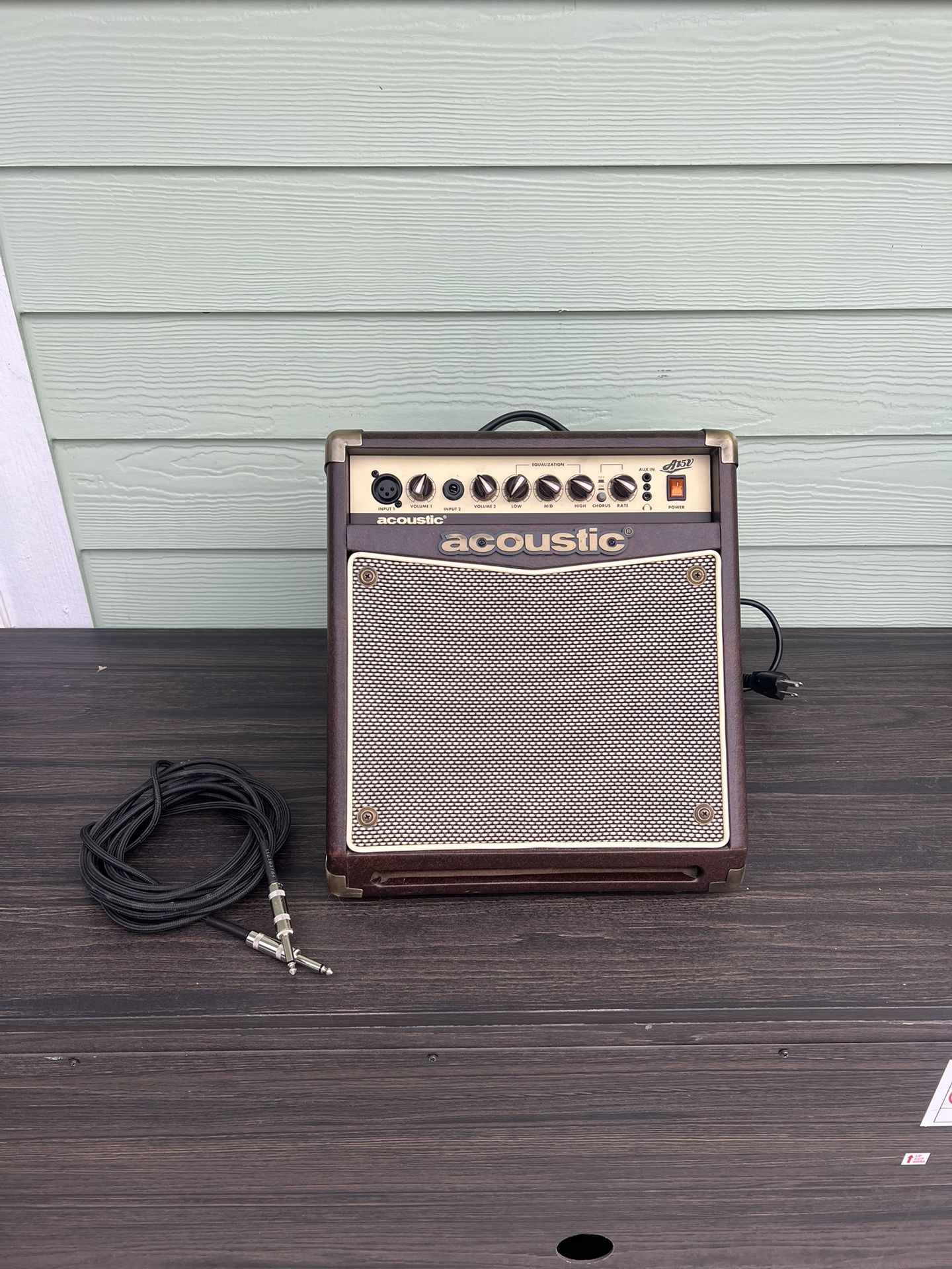 “Acoustic” Brand Electric / Acoustic Guitar & Singing Amplifier / Amp - 15w