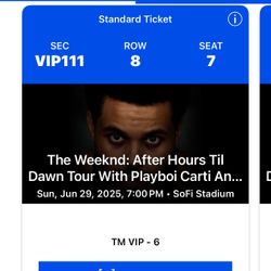 VIP WEEKND TICKETS