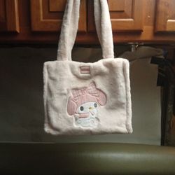 Sanrio My Melody Furry Tote Bag
