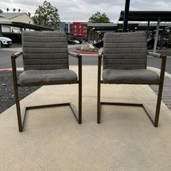 2 Olive Green Chairs