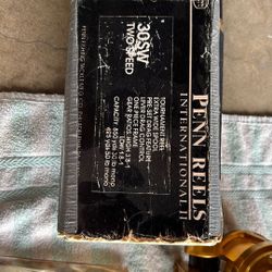 Penn International SW30. Calstar Boomer JR. Reel Blueprinted by Cal Sheets, pole has roller guides top to bottom. 