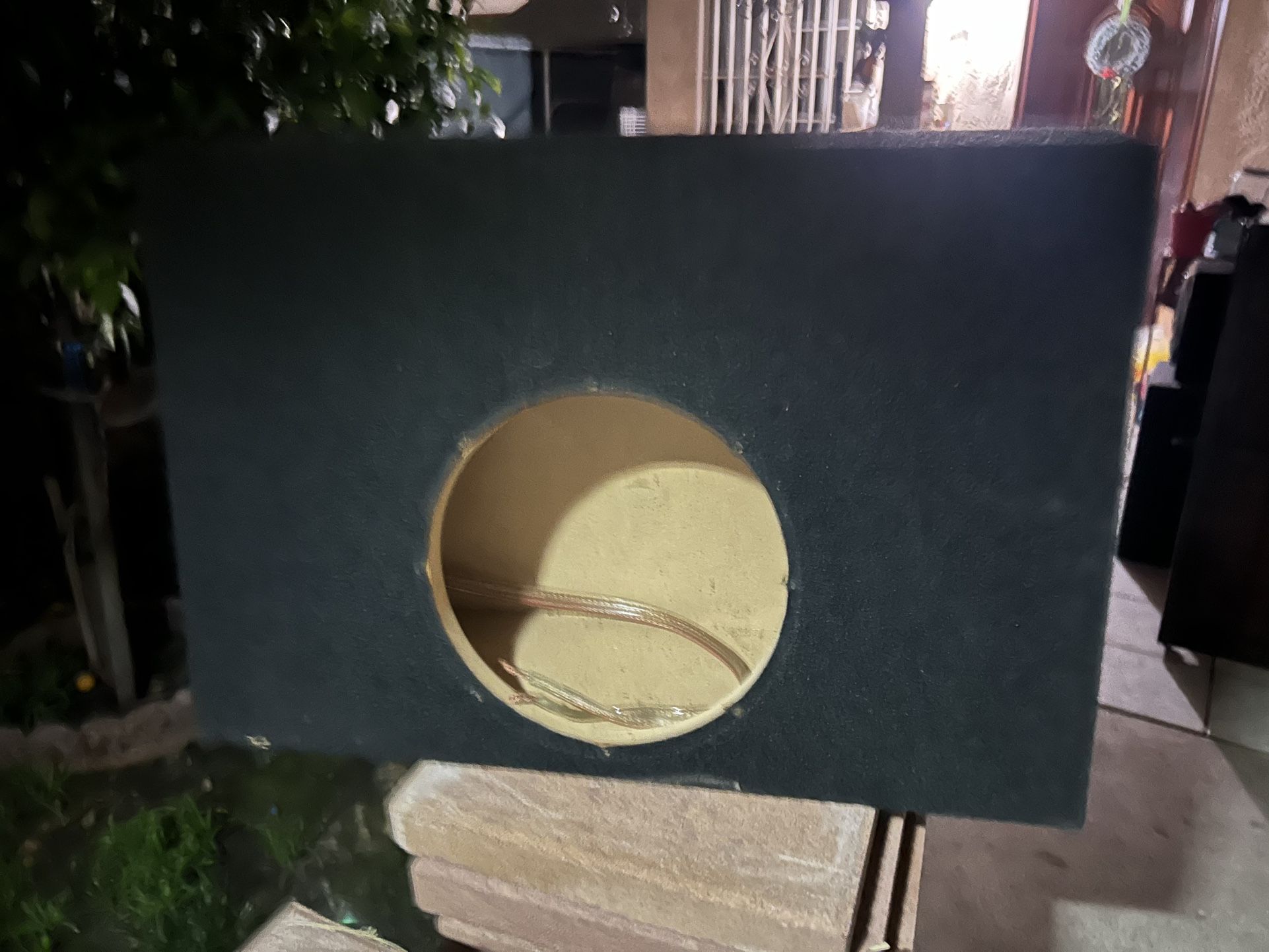 Single Angle Truck Style 10” Shallow Mount Subwoofer Box