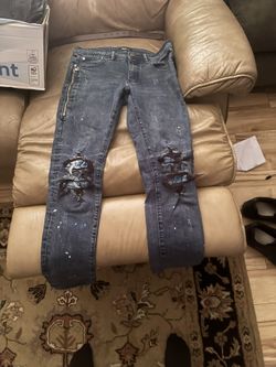 Fashinova Blue Studded Skinny Jeans