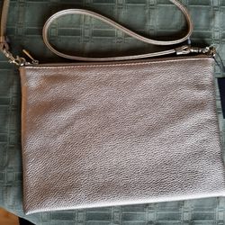 gold leather purse /new with tag 