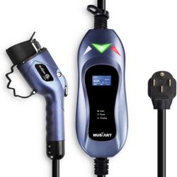 Level 2 EV Charger, 40 Amp, 240 Volt, 25ft Cable, Electric Vehicle Portable Charger Plug-in EV Charging Station with NEMA 14-50P, ETL Certificated