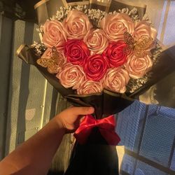 Flat Heart Bouquet 💐 