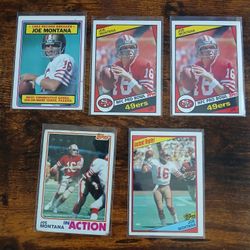 John Elway Rookie, Joe Montana Ect...