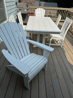 Polywood Adirondack Outdoor Patio Set