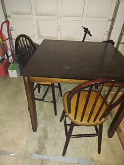 Table and Two Chairs