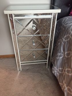 Mirrored Nightstand