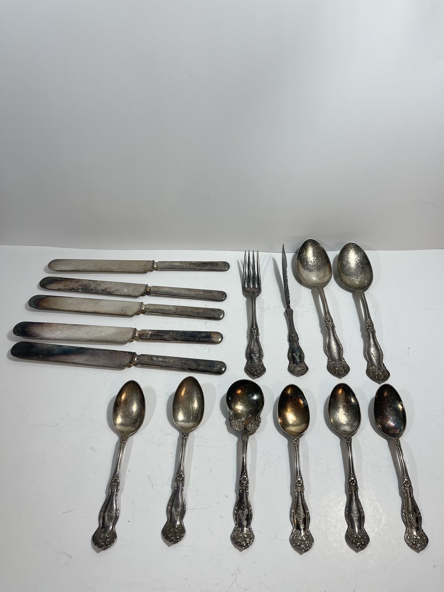 Vintage Rogers Bros Silverware WM Roger and Son AA Monogram A