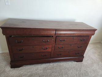 Solid Wood Dresser and End Table
